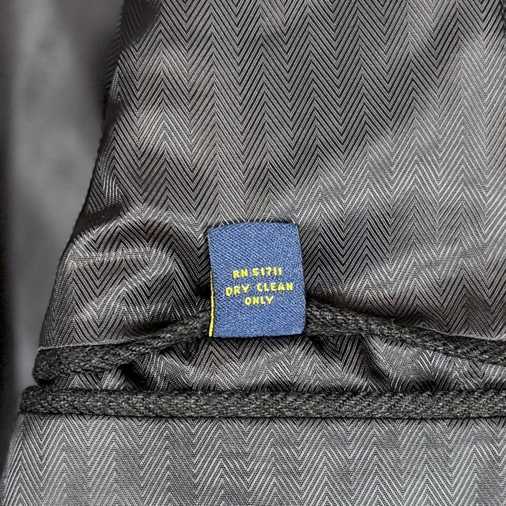 Club Room Blazer Sport Coat 46L Wool Silk Cashmere Herringbone Professor Career - Picture 5 of 11